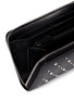 Detail View - Click To Enlarge - ALEXANDER MCQUEEN - Stud continental leather zip wallet