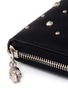 Detail View - Click To Enlarge - ALEXANDER MCQUEEN - Stud continental leather zip wallet