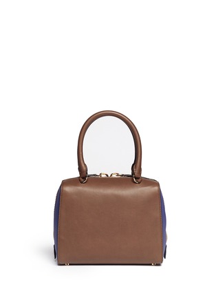 Back View - Click To Enlarge - MARNI - Colour block leather bag