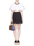 Figure View - Click To Enlarge - MARNI - Colour block leather bag