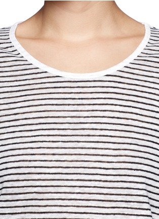Detail View - Click To Enlarge - VINCE - Cocoon sleeve stripe T-shirt