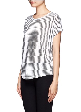 Front View - Click To Enlarge - VINCE - Cocoon sleeve stripe T-shirt