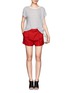 Figure View - Click To Enlarge - VINCE - Cocoon sleeve stripe T-shirt