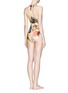Front View - Click To Enlarge -  - Floral Maze one-piece swimsuit