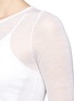 Detail View - Click To Enlarge - MS MIN - Cashmere-wool sheer knit top