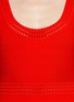 Detail View - Click To Enlarge - DIANE VON FURSTENBERG - Perry eyelet trim knit dress