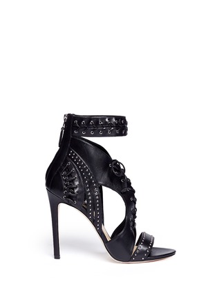 Main View - Click To Enlarge - B BY BRIAN ATWOOD - Lusia cutout stude leather ankle boots