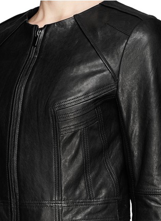 Detail View - Click To Enlarge - DIANE VON FURSTENBERG - Reza leather jacket