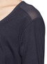 Detail View - Click To Enlarge - VINCE - Silk trim T-shirt