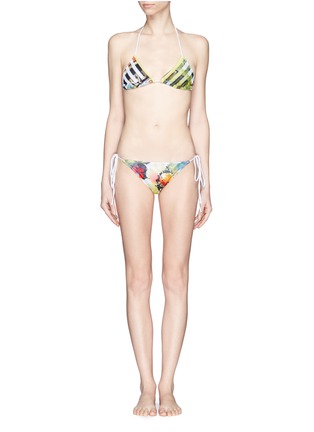 Main View - Click To Enlarge -  - Floral Maze triangle bikini set