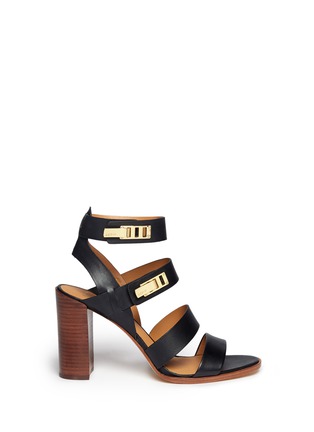 Main View - Click To Enlarge - AERIN - Stacked wooden heel sandals