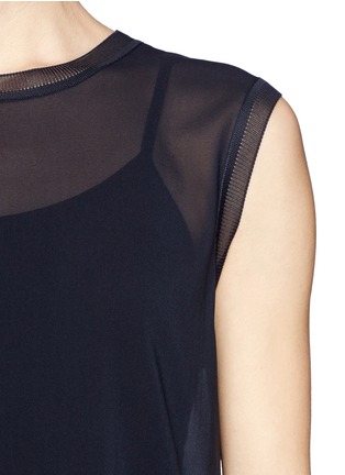 Detail View - Click To Enlarge - VINCE - Sheer sleeveless top