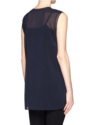 Back View - Click To Enlarge - VINCE - Sheer sleeveless top