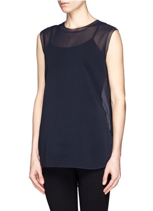 Front View - Click To Enlarge - VINCE - Sheer sleeveless top