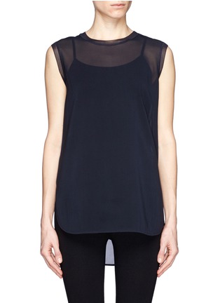 Main View - Click To Enlarge - VINCE - Sheer sleeveless top