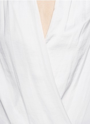 Detail View - Click To Enlarge - VINCE - Wrap front blouse