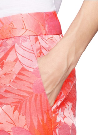 Detail View - Click To Enlarge - J CREW - Collection jacquard pants in neon tropical floral