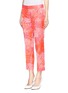 Front View - Click To Enlarge - J CREW - Collection jacquard pants in neon tropical floral