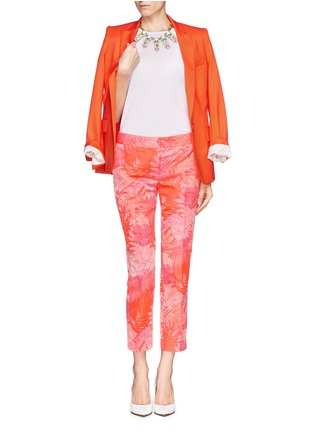 Figure View - Click To Enlarge - J CREW - Collection jacquard pants in neon tropical floral