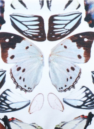 Detail View - Click To Enlarge - WILDFOX COUTURE - Butterfly print twist bikini top