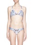 Main View - Click To Enlarge - WILDFOX COUTURE - Butterfly print twist bikini top