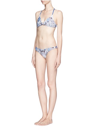 Figure View - Click To Enlarge - WILDFOX COUTURE - Butterfly print twist bikini top