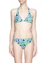 Main View - Click To Enlarge - J CREW - Photo floral triangle halter bikini top