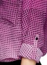 Detail View - Click To Enlarge - DIANE VON FURSTENBERG - Gilmore dot print silk blouse
