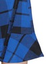 Detail View - Click To Enlarge - SANDRO - 'Jenny' asymmetric peplum plaid print skirt