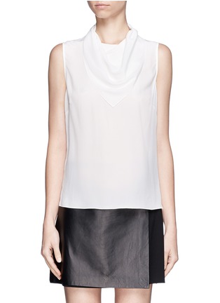 Main View - Click To Enlarge - SANDRO - 'Elvi' front scarf tank top
