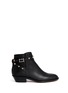 Main View - Click To Enlarge - VALENTINO GARAVANI - 'Rockstud' ankle strap leather cowboy boots
