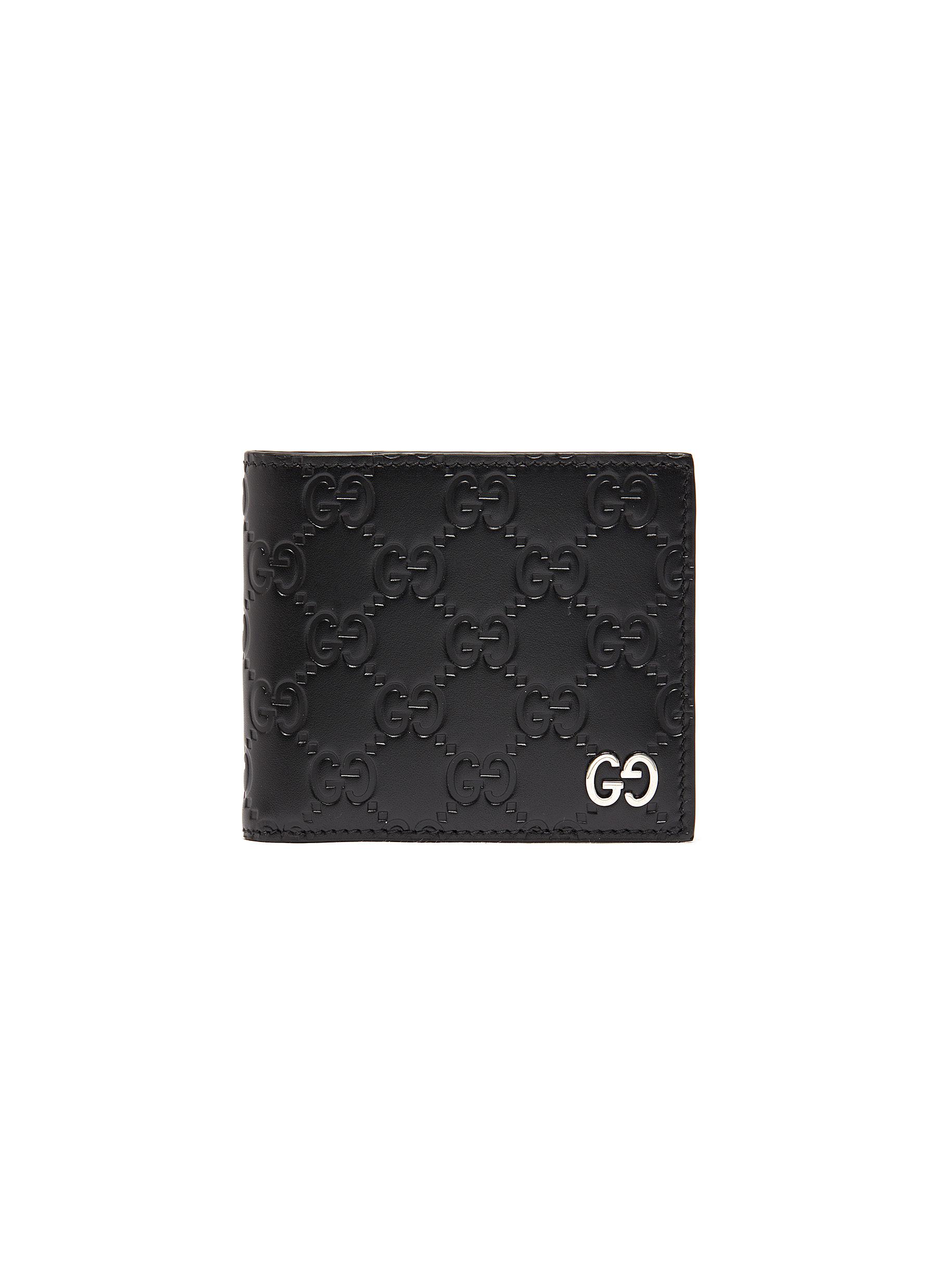 Gucci Dorian Logo Embossed Bifold Wallet In Black Modesens 6498