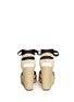 Back View - Click To Enlarge - KATE SPADE - Santorini stripe canvas espadrille wedge sandals