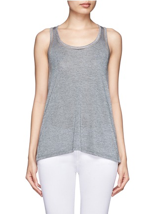 Main View - Click To Enlarge - VINCE - Ladder stitch trim tank top
