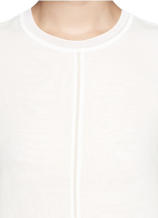 Detail View - Click To Enlarge - VINCE - Bonded overlay sleeveless top