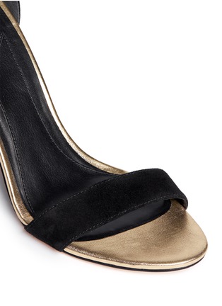 Detail View - Click To Enlarge - B BY BRIAN ATWOOD - Roberta metallic leather suede sandals