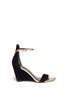 Main View - Click To Enlarge - B BY BRIAN ATWOOD - Roberta metallic leather suede sandals