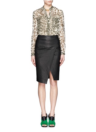 Figure View - Click To Enlarge - DIANE VON FURSTENBERG - Gilmore leopard print silk blouse