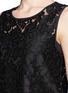 Detail View - Click To Enlarge - DIANE VON FURSTENBERG - Woven rose lace sleeveless top 
