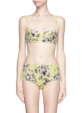 Main View - Click To Enlarge - J.CREW - Photo floral underwire bikini top