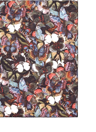 Detail View - Click To Enlarge - VALENTINO GARAVANI - Butterfly print silk chiffon scarf