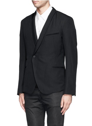 Front View - Click To Enlarge - HAIDER ACKERMANN - Double breasted shawl collar blazer