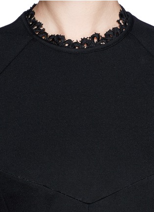 Detail View - Click To Enlarge - ERDEM - 'Armel' embroidery trim dress