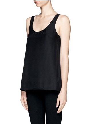 Front View - Click To Enlarge - VINCE - Silk georgette tank top 