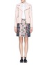 Figure View - Click To Enlarge - ERDEM - 'Calista' metallic jacquard pleat skirt