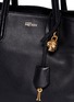 Detail View - Click To Enlarge - ALEXANDER MCQUEEN - 'Padlock' small pebbled leather tote