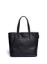 Back View - Click To Enlarge - ALEXANDER MCQUEEN - 'Padlock' small pebbled leather tote