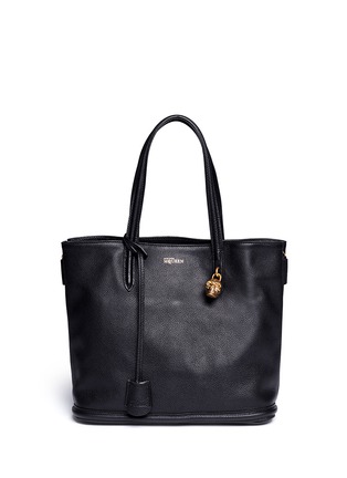 Main View - Click To Enlarge - ALEXANDER MCQUEEN - 'Padlock' small pebbled leather tote
