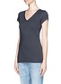 Front View - Click To Enlarge - VINCE - V-neck jersey T-shirt