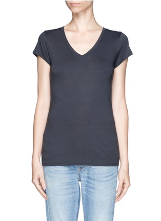 Main View - Click To Enlarge - VINCE - V-neck jersey T-shirt